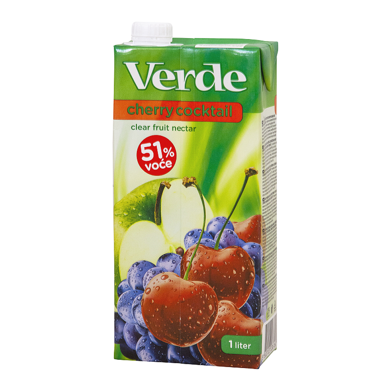 Verde alma-meggy-szőlő nektár 1 l 51%