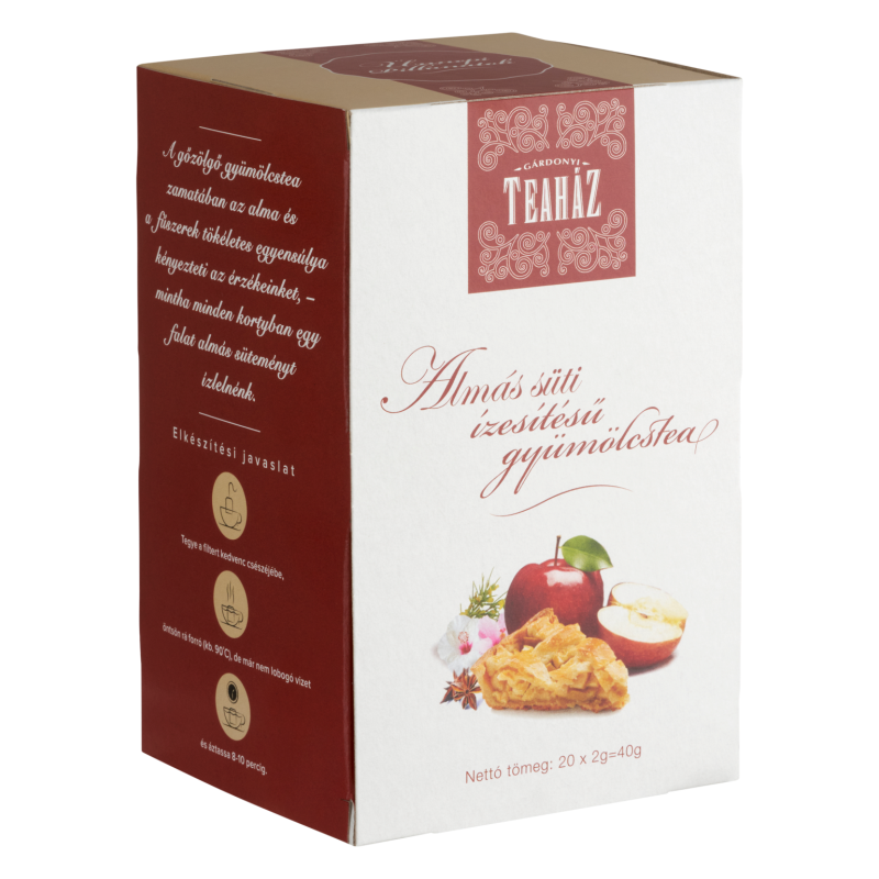 Gárdonyi Teaház gyümölcstea 20x2 g filteres, almás süti ízesítésű