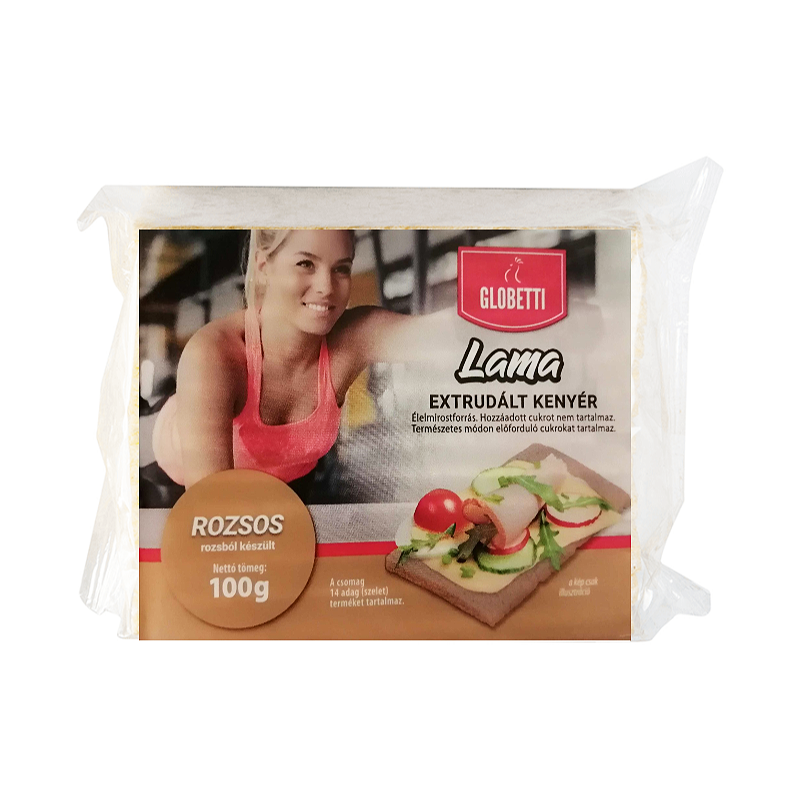 Globetti Lama extrudált kenyér 100 g rozsos