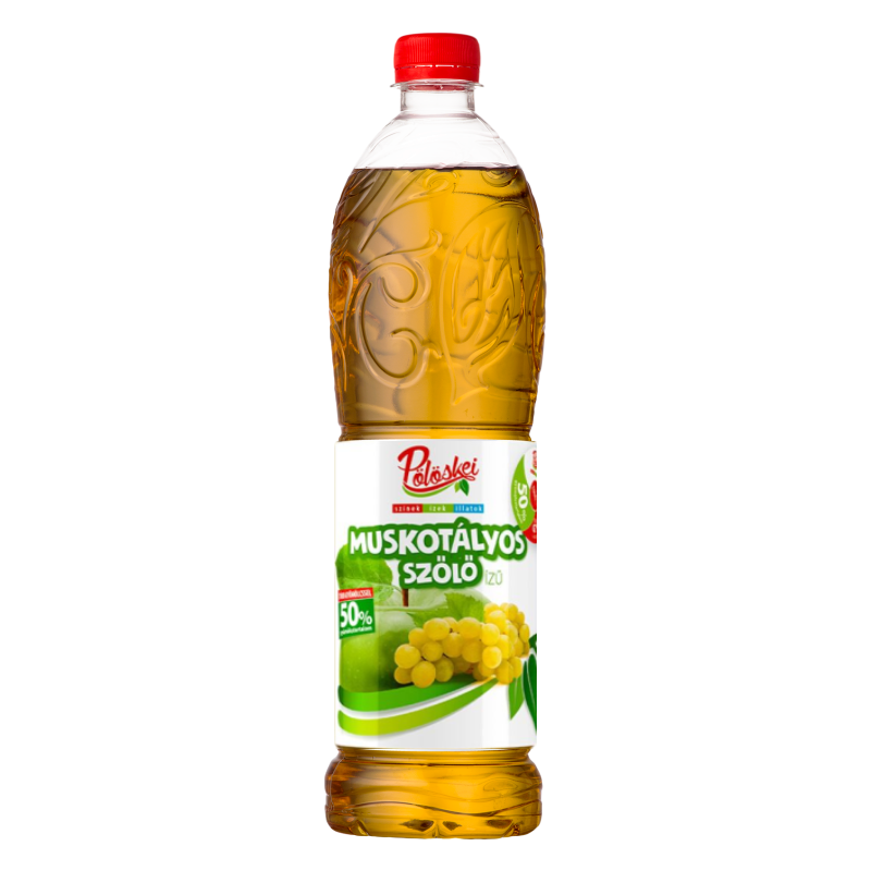 Pölöskei vegyes gyümölcsszörp 1 l muskotályos szőlő cukorral édesítőszerrel