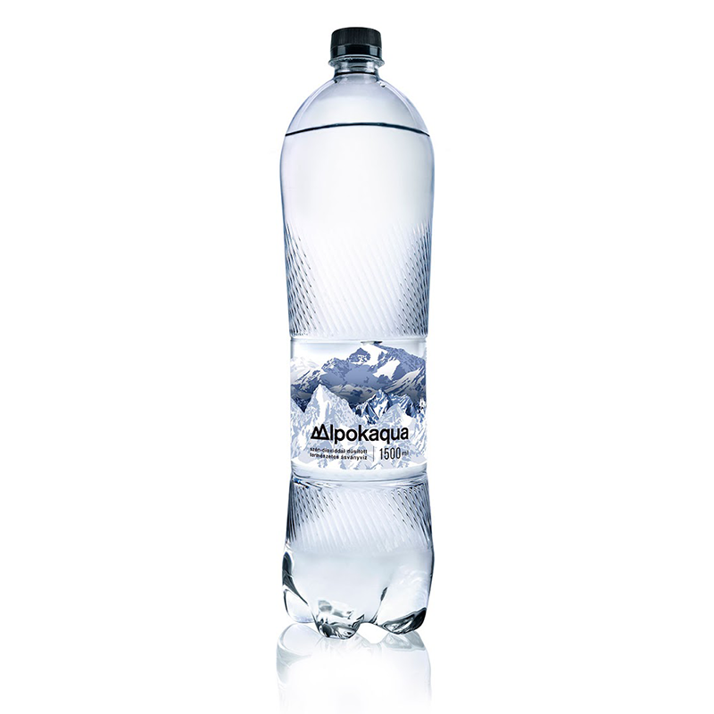 Alpokaqua természetes ásványvíz 1,5 l szénsavas