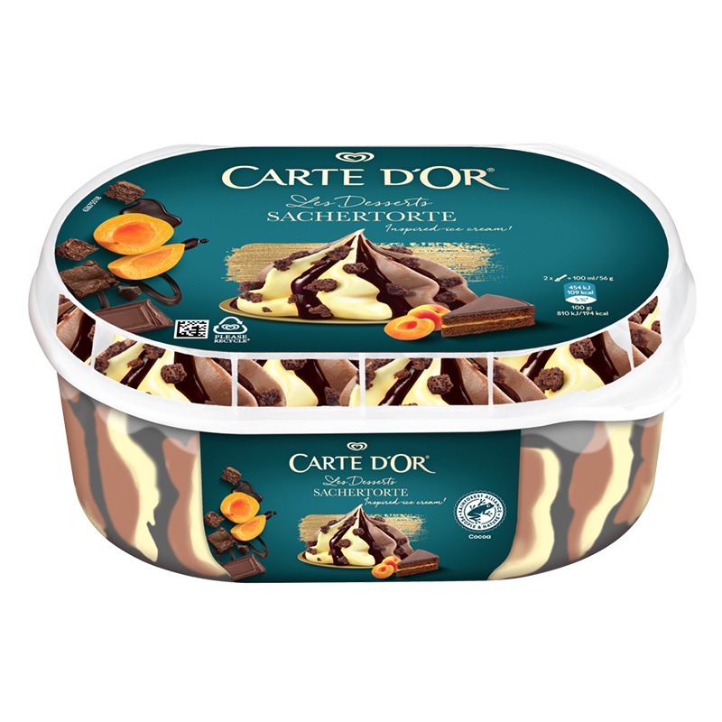 Carte d'Or jégkrém 825 ml sacher torta