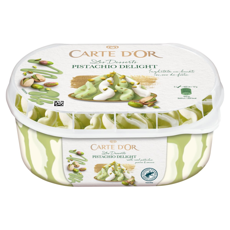 Carte d'Or jégkrém 825 ml pisztácia delight