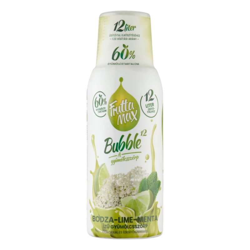 Frutta Max gyümölcsszörp 0,5 l bodza-lime-menta