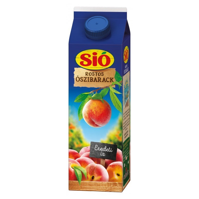 Sió gyümölcsital 1 l rostos őszibarack 20%